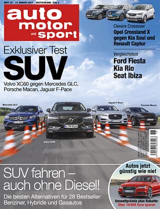 Neues Heft auto motor und sport, Ausgabe 18/2017, Heftvorschau Neues Heft auto motor und sport, Ausgabe 18/2017, Heftvorschau