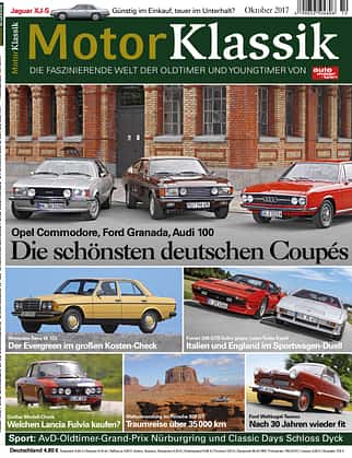 Motor Klassik Heft Titel 10 / 2017 Motor Klassik Heft Titel 10 / 2017