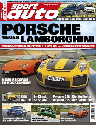 Neues Heft sport auto, Ausgabe 1/2018, Heftvorschau Neues Heft sport auto, Ausgabe 1/2018, Heftvorschau