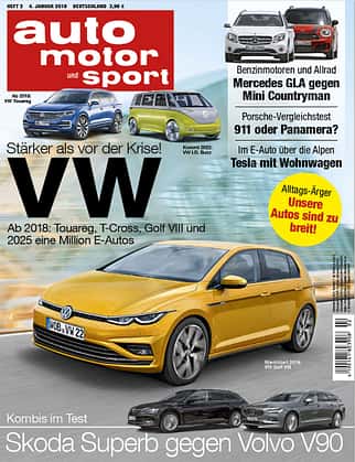 auto motor und sport 2/2018 - neues Heft - Titel auto motor und sport 2/2018 - neues Heft - Titel