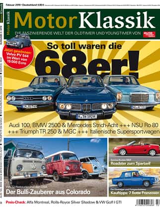 MKL Motor Klassik Heft 02/2018 Cover MKL Motor Klassik Heft 02/2018 Cover
