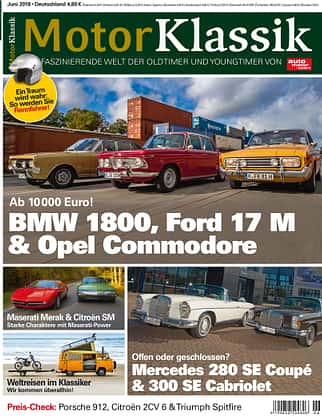 MKL Motor Klassik Heft 06/2018 Cover MKL Motor Klassik Heft 06/2018 Cover