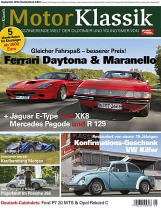 MKL Motor Klassik Heft 09/2018 Cover MKL Motor Klassik Heft 09/2018 Cover