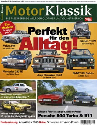 MKL Motor Klassik Heft 11/2018 Cover