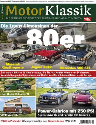 Motor Klassik 09/2020 Titel Motor Klassik 09/2020 Titel