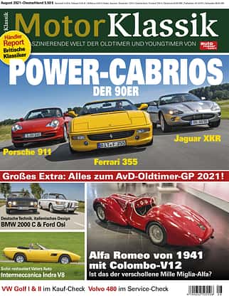 Motor Klassik Titel 08/2021 Motor Klassik Titel 08/2021