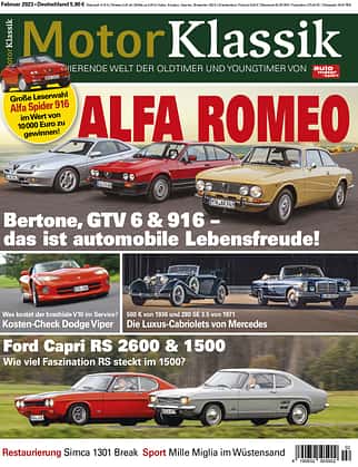 01/2023, Motor Klassik 02/2023, Titel Motor Klassik 02/2023 Titel