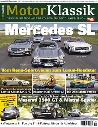 Motor Klassik 01/2024 Titel Motor Klassik 01/2024 Titel