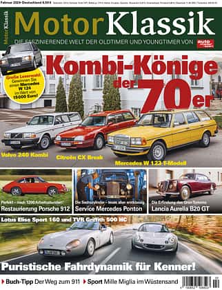 01/2024, Motor Klassik 02/2024 Titel Motor Klassik Ausgabe 02/2024 Titel