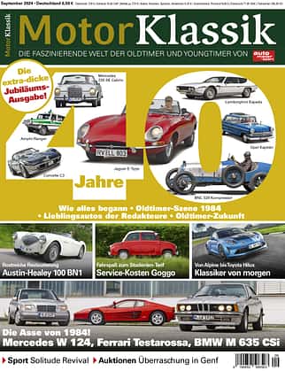 08/2024, Motor Klassik, Heft, Titel, Ausgabe 09, EVT 08.08.2024 Motor Klassik 09/2024 Titel