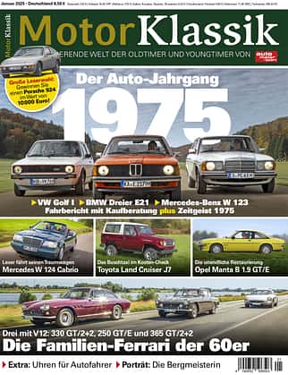 12/2025, Motor Klassik, Heft, Titel Motor Klassik 01/2025 Titel