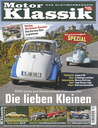 Titel Motor Klassik, Heft 12/2008