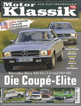 Titel Motor Klassik, Heft 08/2008