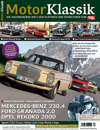 Motor Klassik - Hefttitel, Titel  12/2011