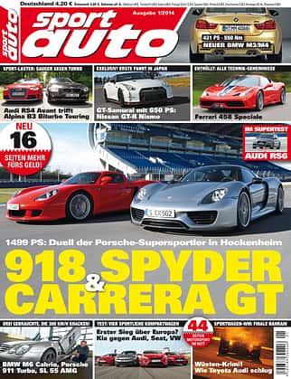 sport auto, sportauto, Heftcover, Hefttitel sport auto (12/2013)