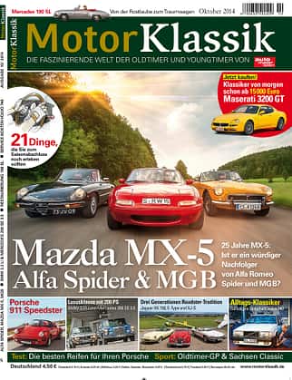 Hefttitel 10/2014 Motor Klassik