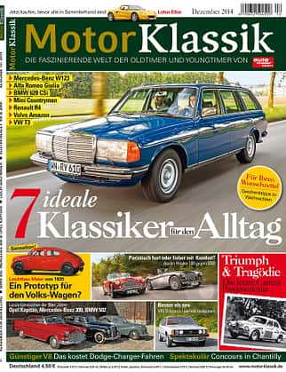 Hefttitel 12/2014 Motor Klassik, Heftvorschau, Heft 12/2014 Hefttitel 12/2014 Motor Klassik