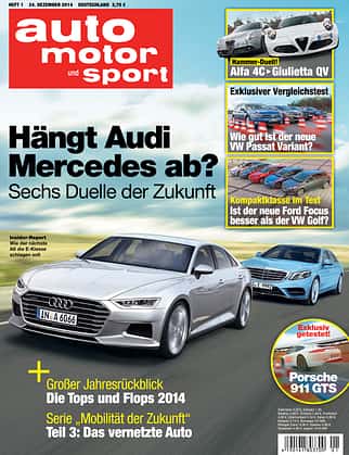 Hefttitel, Cover auto motor und sport (01/2015)