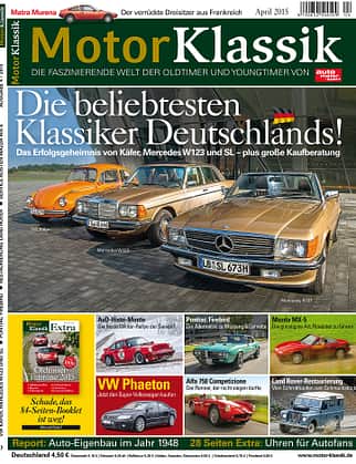 Heftinhalt Motor Klassik 04/2015