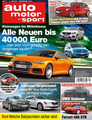 06/2015, auto motor und sport 13 / 2015 Titel OHNE 7er auto motor und sport 13 / 2015 Titel