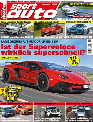 sport auto 10/2015, Heft, Titel, Cover, Heftcover sport auto 11/2015