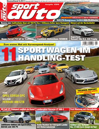 sport auto 1/2016 - Heftcover sport auto 1/2016 - Heftcover