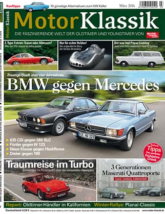 Motor Klassik Heftinhalt Ausgabe 03/2016