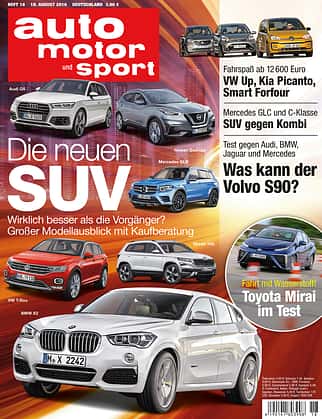Neues Heft, auto motor und sport, Ausgabe 18/2016, Vorschau, Preview Neues Heft, auto motor und sport, Ausgabe 18/2016, Vorschau, Preview