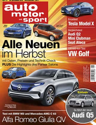 Neues Heft von auto motor und sport, Ausgabe 21/2016, Vorschau, Preview Neues Heft von auto motor und sport, Ausgabe 21/2016, Vorschau, Preview