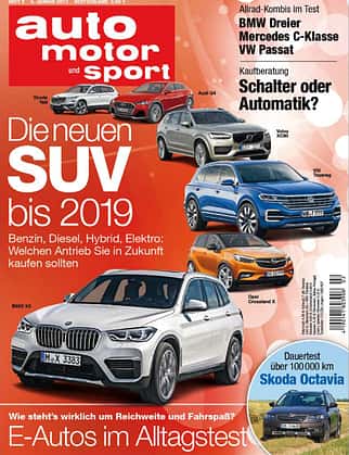 01/2017, auto motor und sport Heft 2 2017 Titel auto motor und sport Heft 2 2017
