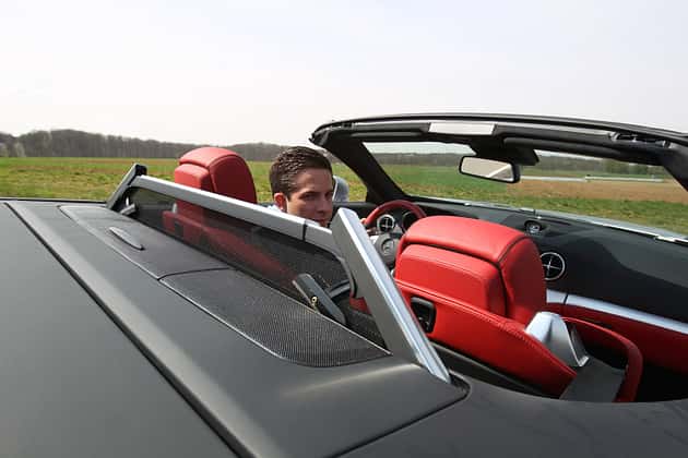 Mercedes SL 350, Windschott, Cockpit