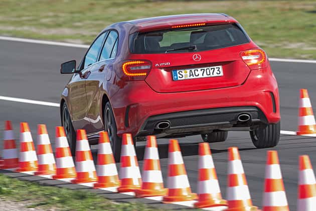 Sommerreifen-Test, Mercedes A 250, Bremstest