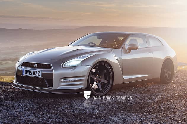 Nissan GT-R - Photoshop - Shooting Brake - Rain Prisk 2015