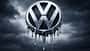 VW Logo schmilzt Regen düster Gewinneinbruch VW Logo