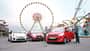Hyundai i10 1.1 Style, Reault Twingo 1.2 16V Night & Day, Suzuki Alto 1.0 Club, Riesenrad, Frontansicht