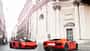 Lamborghini Aventador LP 700-4, Zwei Fahrzeuge, Stadt, Frontansicht, Heckansicht