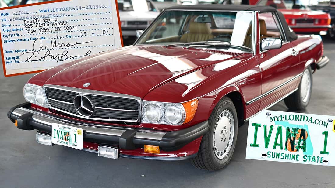 Mercedes 560 SL von Ivana und Donald Trump: Vom 5th-Avenue-Glamour in die badische Provinz