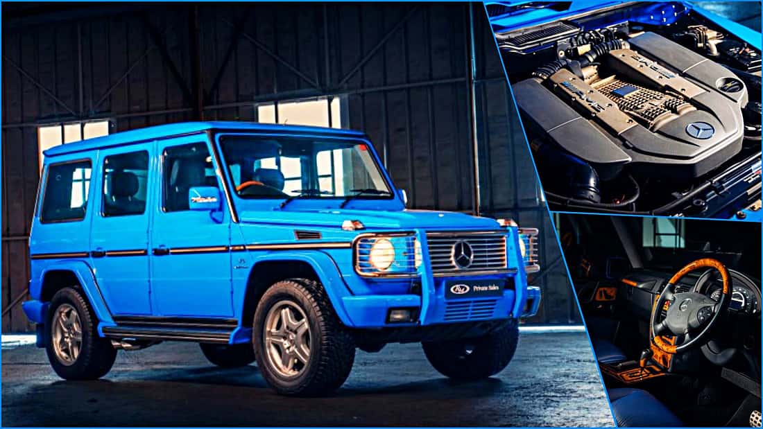 Neuwertiger Mercedes G55 AMG von 2005 zum Verkauf: Prominente Familie, besondere Technik und Farbe