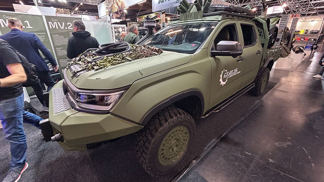 VW zeigt militärische Amarok-Version: So wird der Amarok zum MV.1