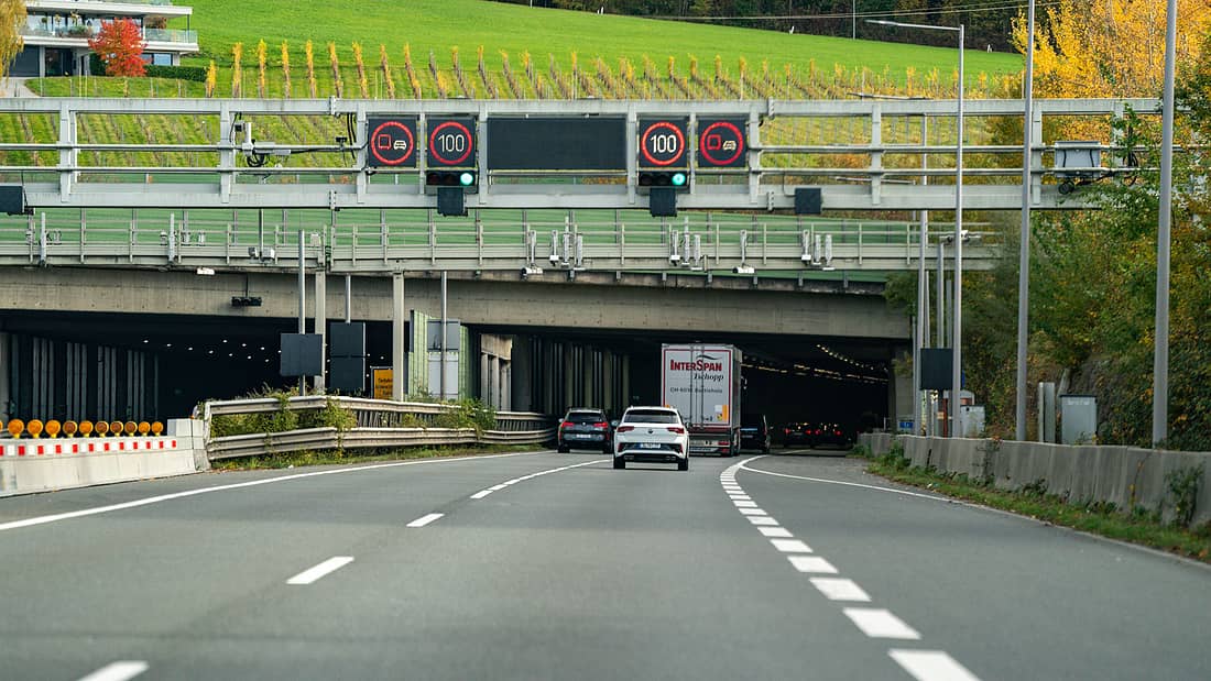 A14 zwischen Deutschland und Österreich: Neue Blitzer-Technik im Pfändertunnel