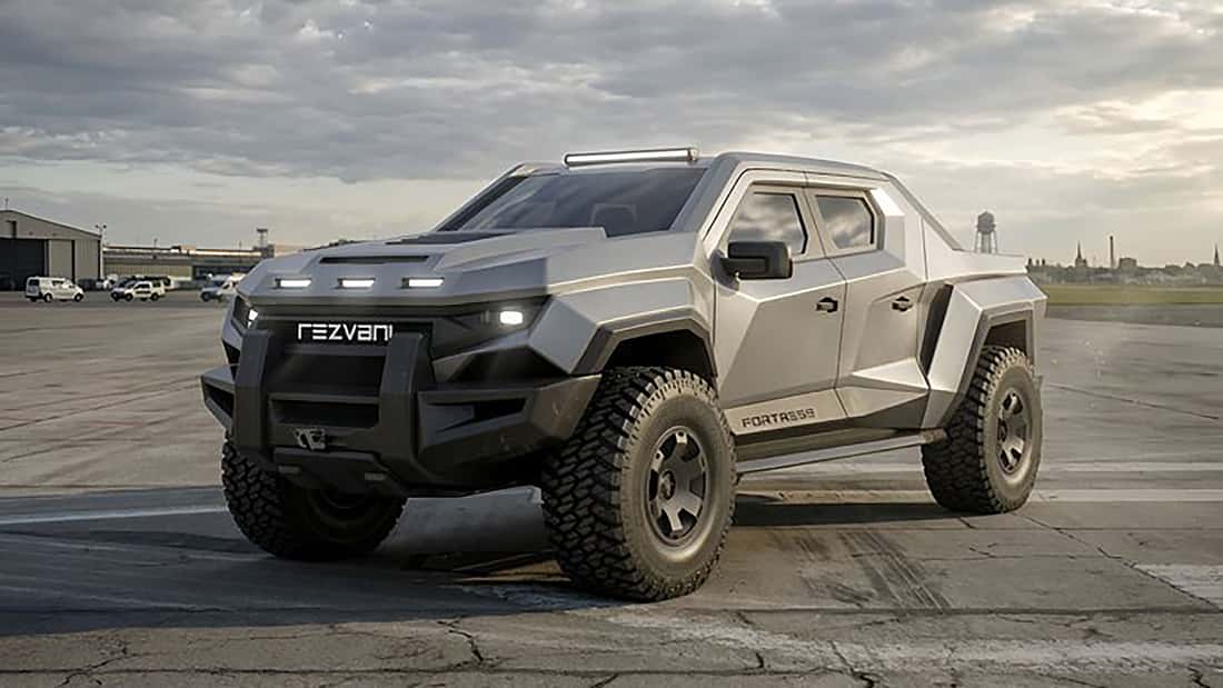Rezvani Fortress Import: Wie der Panzer-Pick-up nach Deutsch