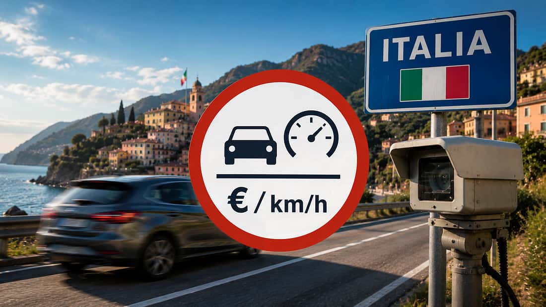 Italien verschärft Verkehrsgesetz: Das zahlt man für jedes km/h zu viel