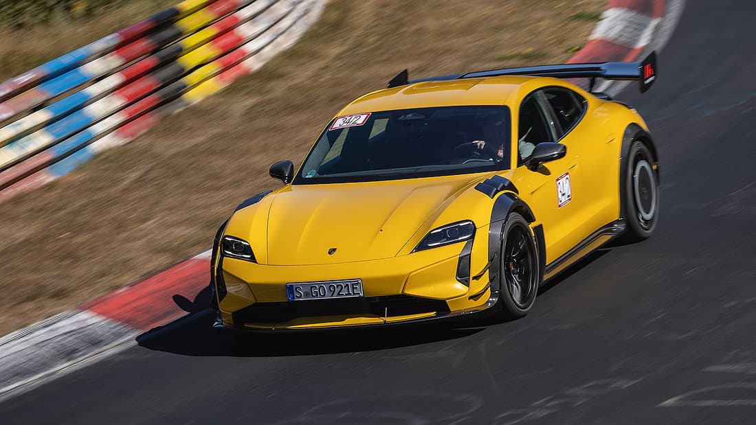 Porsche Taycan Turbo GT mit Manthey-Kit: Mit Manthey-Kit mehr Abtrieb als Vernunft