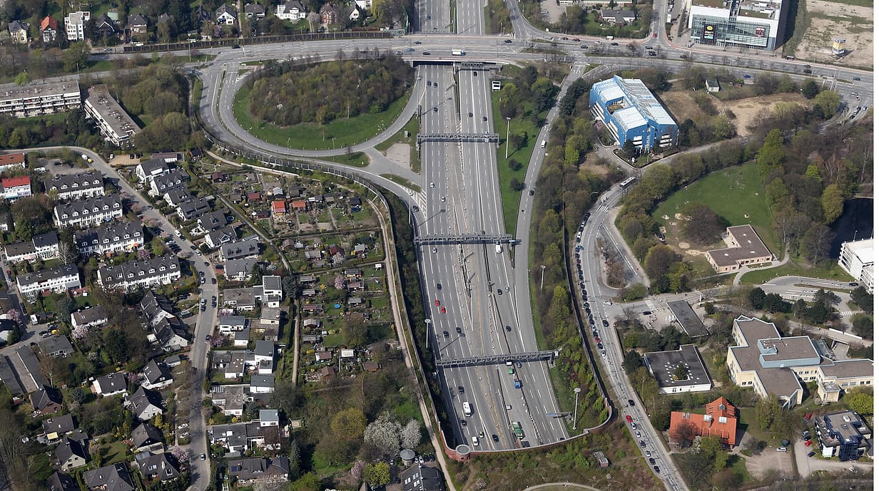Autobahn A7 Hamburg Elbtunnel