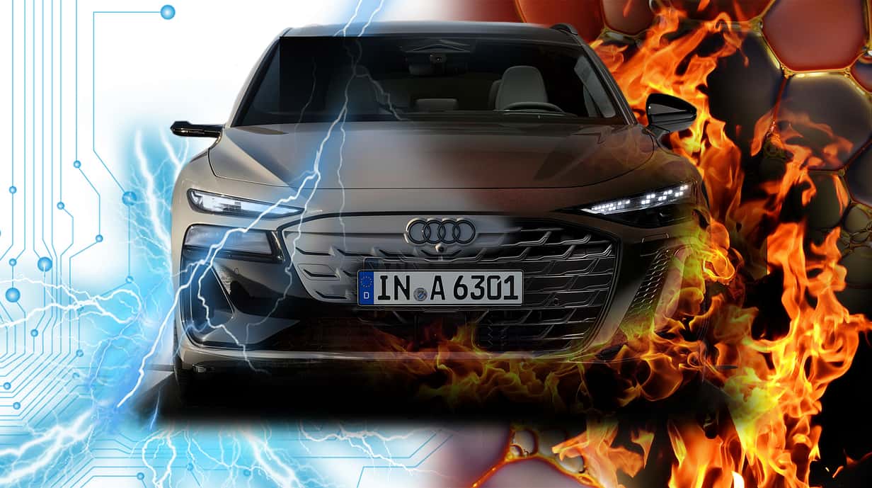 Audi A6 Avant E-Tron vs. Verbrenner Collage Teaserbild