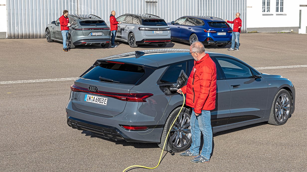VW ID.7, Audi A6, BMW i5 und Nio ET5