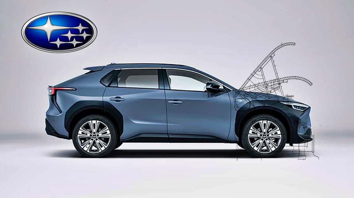 Subaru Patent beweglicher Front-Kofferraum