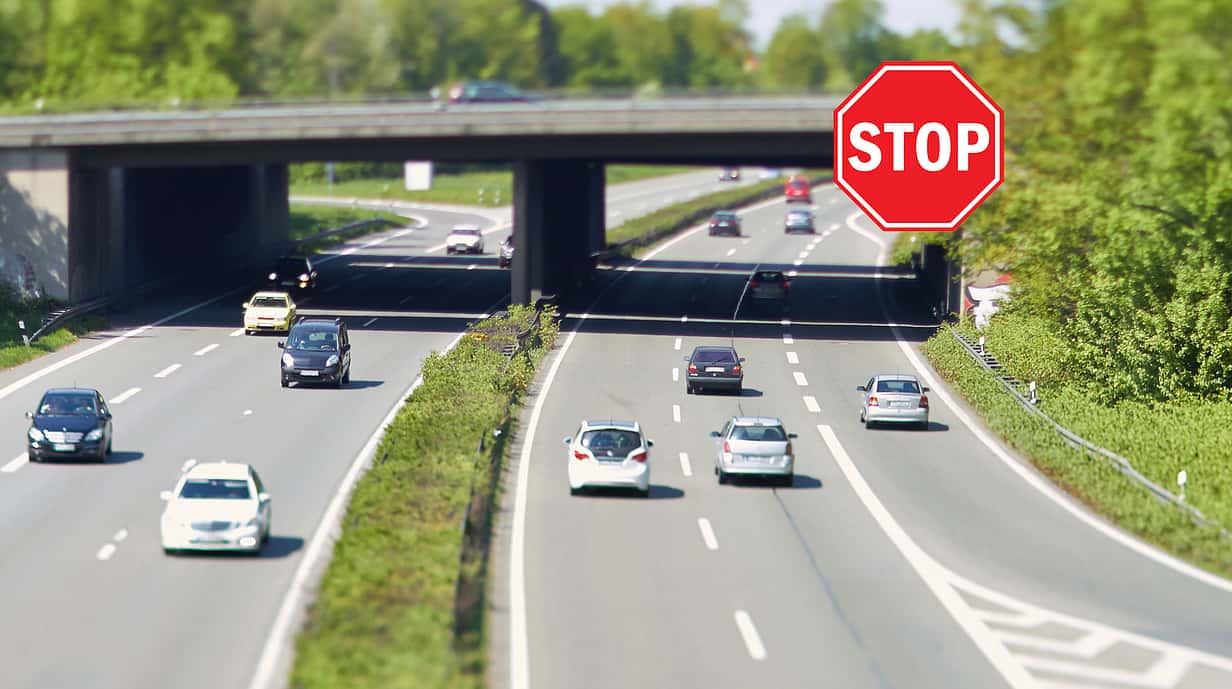 Autobahnauffahrt