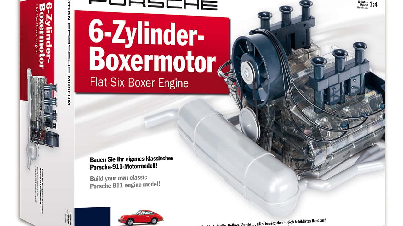 Mythos Porsche: 6-Zylinder-Boxer von 1966 als Bausatz Mythos Porsche: 6-Zylinder-Boxer von 1966 als Bausatz