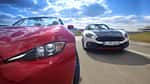 Mazda MX-5 Skyactiv-G 160, Abarth 124 Spider, Frontansicht
